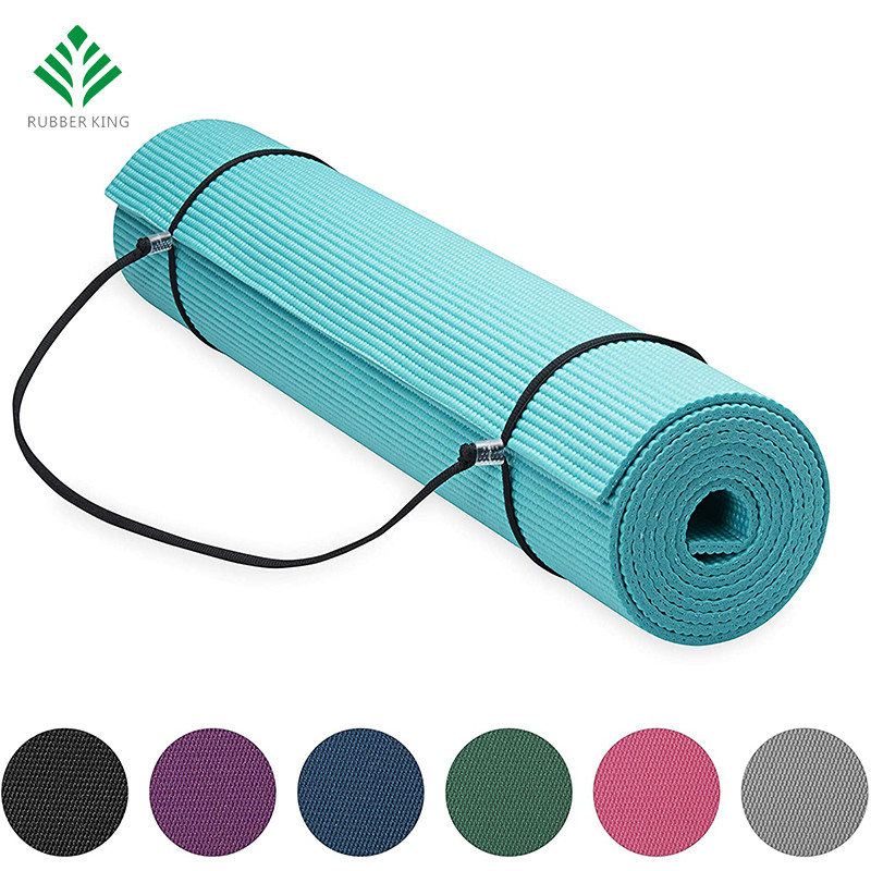 Tappetino da yoga premium con imbracatura portante di mappeti yoga, al verde acqua, 72 pollici x 24 pollici x 1/4 pollici di spessore
