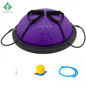 Allenatore a mezza palla con cinturini con cinturini Yoga Balance Ball Anti Slip per l\'allenamento di core Fitness Forza di forza di allenamento palestra palestra